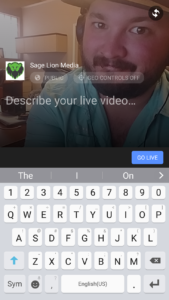 Facebook Live Example